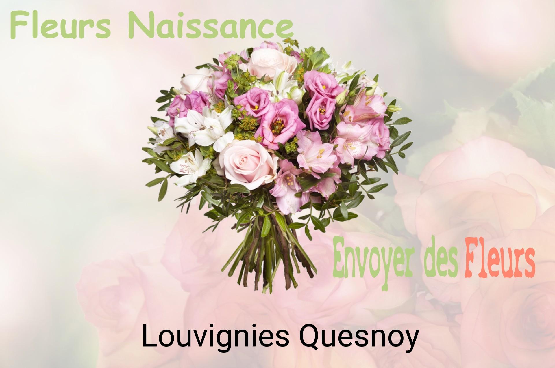 Bouquet de fleurs de naissance livré à Louvignies-Quesnoy