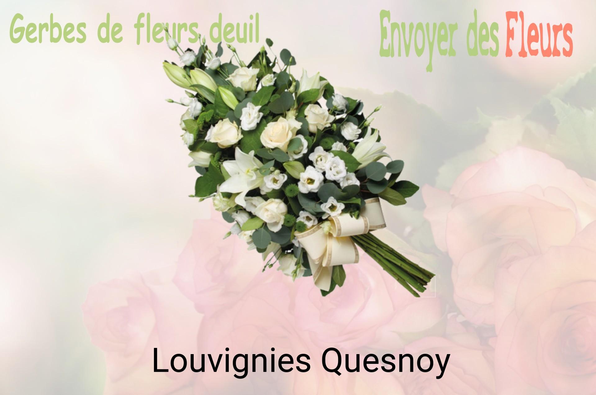 Gerbe de fleurs de deuil livrée à Louvignies-Quesnoy